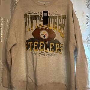 American Eagle Pittsburgh Steelers Gray Sweater